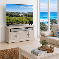 FLINDER (AUSSIE MADE) 4 DOOR LOWLINE TV ENTERTAINMENT UNIT COLLECTION - ASSORTED COLOURS - STARTING FROM $999