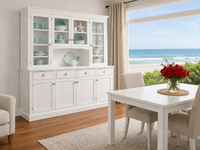 FORESTVILLE (AUSSIE MADE) 8 DOOR / 3 DRAWER BUFFET & HUTCH (DRESSER) COLLECTION - ASSORTED COLOURS - STARTING FROM $2499