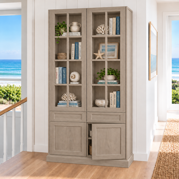 FRENCH (AUSSIE MADE) HIGHLINE 4 DOOR / 2 DRAWER LIBRARY UNIT COLLECTION - ASSORTED COLOURS - STARTING FROM $1499