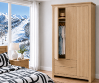 GENEVA (AUSSIE MADE) 3 DOOR / 2 DRAWER UTILITY WARDROBE COLLECTION - ASSORTED COLOURS - STARTING FROM $1099