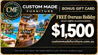BALI - THAILAND - AFRICA HOLIDAY VOUCHER - REDEEM WITH $1500 BONUS GIFT CARD DOLLARS