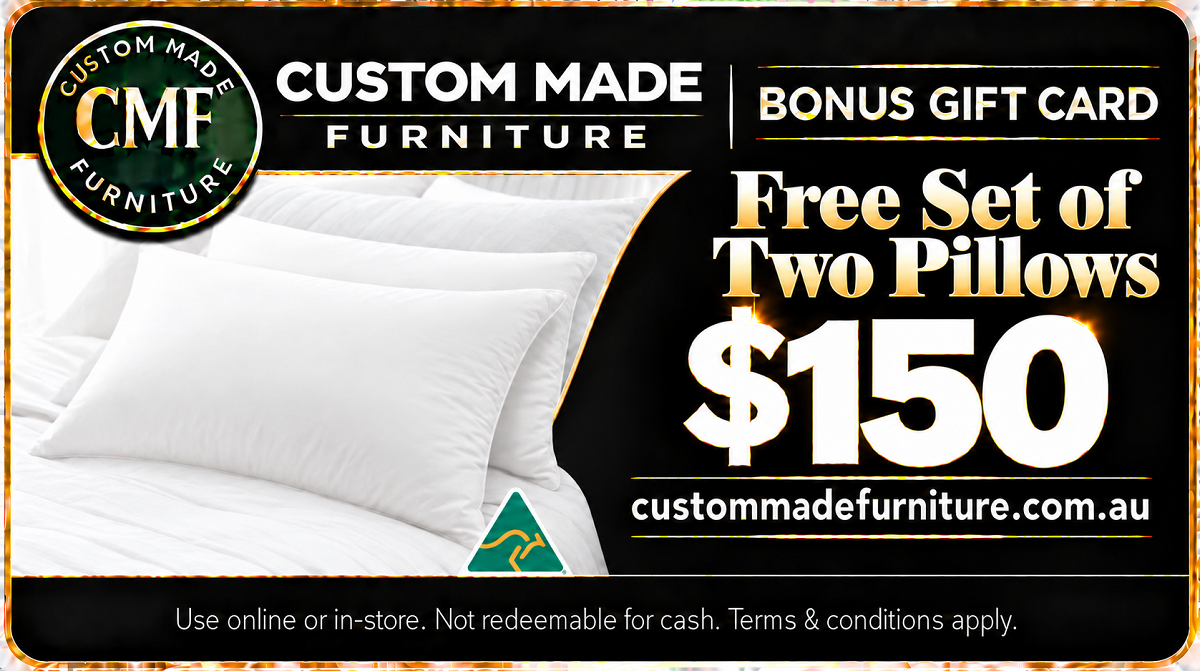 PILLOWS (AUSSIE MADE) SET OF 2 - REDEEM WITH $150 BONUS GIFT CARD DOLLARS