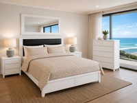 GLADYS (AUSSIE MADE) TIMBER AND FABRIC BEDROOM COLLECTION - ASSORTED FABRIC / COLOURS - STARTING FROM $1999