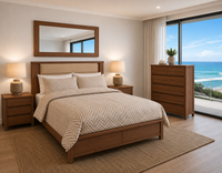 GLADYS (AUSSIE MADE) TIMBER AND FABRIC BEDROOM COLLECTION - ASSORTED FABRIC / COLOURS - STARTING FROM $1999