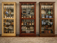 GLORIA (AUSSIE MADE) 4 SIDE DOORS HIGHLINE DISPLAY CABINET WITH MIRRORED BACKING COLLECTION - ASSORTED COLOURS - STARTING FROM $1499