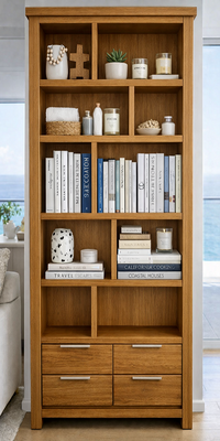 ATHENS (AUSSIE MADE) HIGHLINE STAGGERED 2 DRAWER BOOKCASE COLLECTION - ASSORTED COLOURS - STARTING FROM $1399