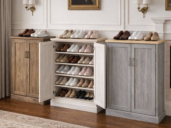 GREELEY (AUSSIE MADE) 2 DOOR SHOE CABINET COLLECTION - ASSORTED COLOURS - STARTING FROM $899