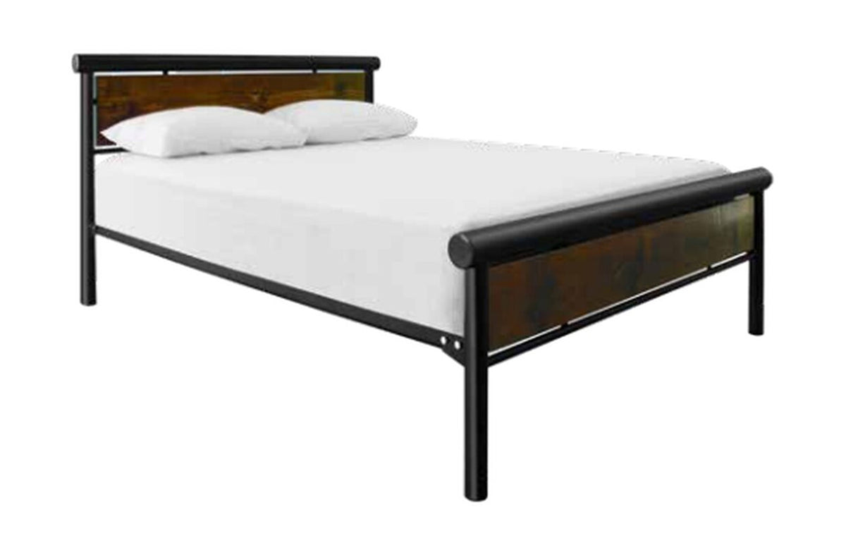 DOUBLE HAMILTON (AUSSIE MADE) TIMBER & METAL BED - BLACK