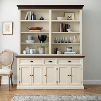 HAMPSTEAD (AUSSIE MADE) 5 DOOR / 3 DRAWER BUFFET AND HUTCH (DRESSER) COLLECTION - ASSORTED COLOURS - STARTING FROM $2499