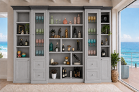 HARRINGTON (AUSSIE MADE) HIGHLINE 4 DOOR / 4 DRAWER LIBRARY UNIT COLLECTION PIGEON PAIRED - ASSORTED COLOURS - STARTING FROM $4999
