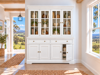 HEAVEN (AUSSIE MADE) 8 DOOR / 2 DRAWER BUFFET & HUTCH (DRESSER) COLLECTION - ASSORTED COLOURS - STARTING FROM $3999