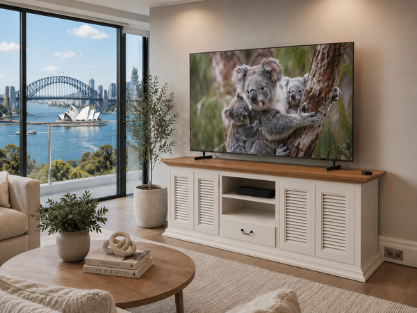 HELSINKI (AUSSIE MADE) 4 DOOR / 1 DRAWER TV UNIT COLLECTION - ASSORTED COLOURS - STARTING FROM $1599