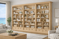 HERALDY (AUSSIE MADE) TRIPLE HIGHLINE WITH 6 DRAWERS BOOKCASE COLLECTION - PIGEON PAIRED - ASSORTED COLOURS - STARTING FROM $3599
