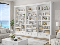 HERALDY (AUSSIE MADE) TRIPLE HIGHLINE WITH 6 DRAWERS BOOKCASE COLLECTION - PIGEON PAIRED - ASSORTED COLOURS - STARTING FROM $3599