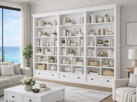 HERALDY (AUSSIE MADE) TRIPLE HIGHLINE WITH 6 DRAWERS BOOKCASE COLLECTION - PIGEON PAIRED - ASSORTED COLOURS - STARTING FROM $3599
