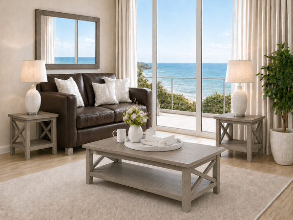 HEREFORD (AUSSIE MADE) COFFEE & LAMP TABLE COLLECTION - ASSORTED COLOURS - STARTING FROM $599