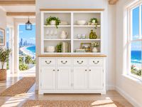 HESTIA (AUSSIE MADE) 4 DOOR / 4 DRAWER BUFFET AND HUTCH (DRESSER) COLLECTION - ASSORTED COLOURS - STARTING FROM $2499