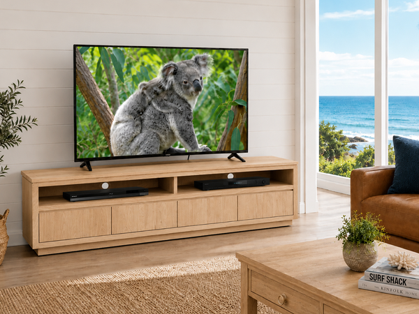 HIGHLAND (AUSSIE MADE) 4 DRAWER TV UNIT COLLECTION - ASSORTED COLOURS - STARTING FROM $1599