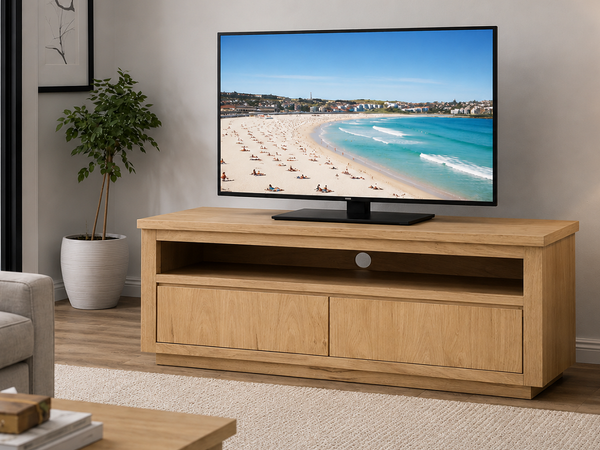 HIGHLAND (AUSSIE MADE) 2 DRAWER TV UNIT COLLECTION - ASSORTED COLOURS - STARTING FROM $999