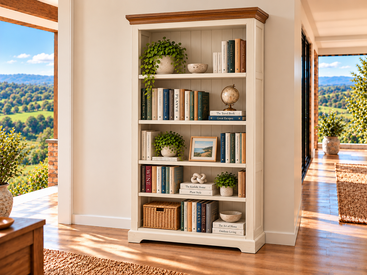 HINTERLANE (AUSSIE MADE) HIGHLINE BOOKCASE COLLECTION - ASSORTED COLOURS - STARTING FROM $799