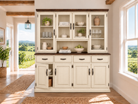 HINTERLANE (AUSSIE MADE) 8 DOOR / 4 DRAWER BUFFET & HUTCH (DRESSER) COLLECTION - ASSORTED COLOURS - STARTING FROM $2999