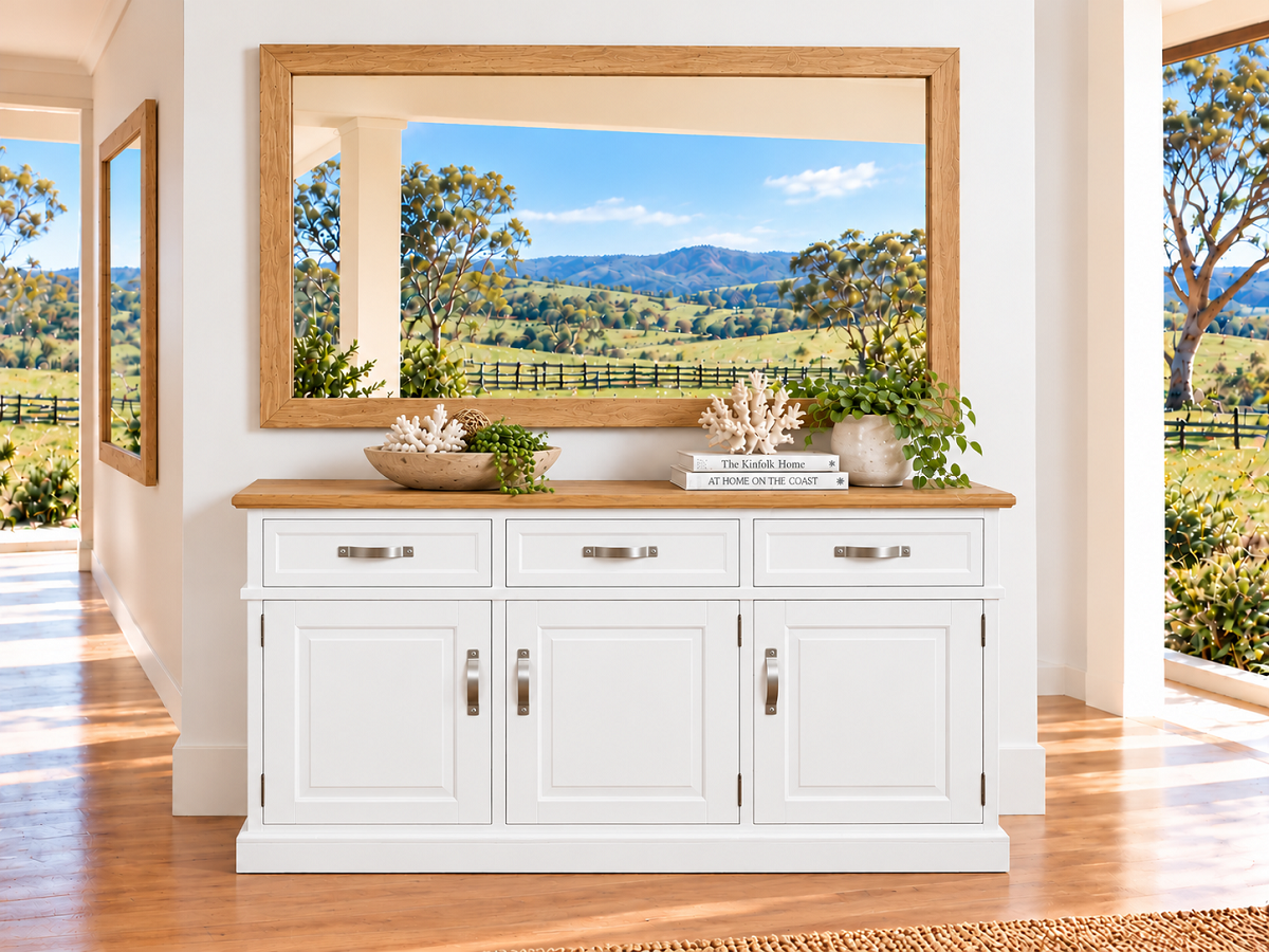 HINTERLANE (AUSSIE MADE) 3 DOOR / 3 DRAWER BUFFET COLLECTION - ASSORTED COLOURS - STARTING FROM $1199