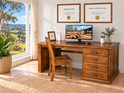 HINTERLANE (AUSSIE MADE) DESK (REVERSIBLE) COLLECTION - ASSORTED COLOURS - STARTING FROM $749