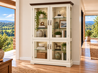 HINTERLANE (AUSSIE MADE) 4 DOOR HIGHLINE DISPLAY CABINET COLLECTION - ASSORTED COLOURS - STARTING FROM $1999