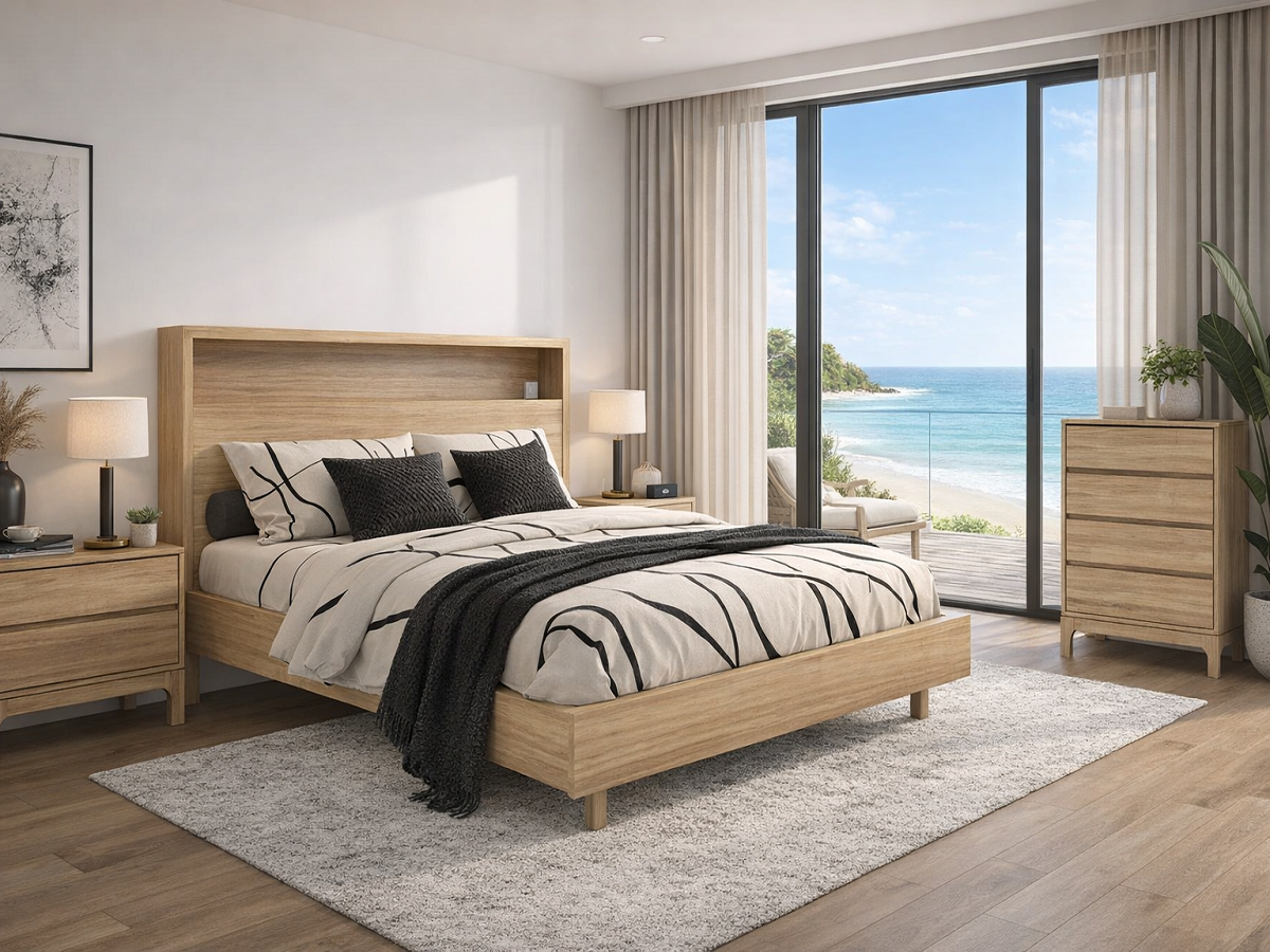 AUCKLAND (AUSSIE MADE) BOOKEND BEDROOM COLLECTION - ASSORTED COLOURS - STARTING FROM $1499
