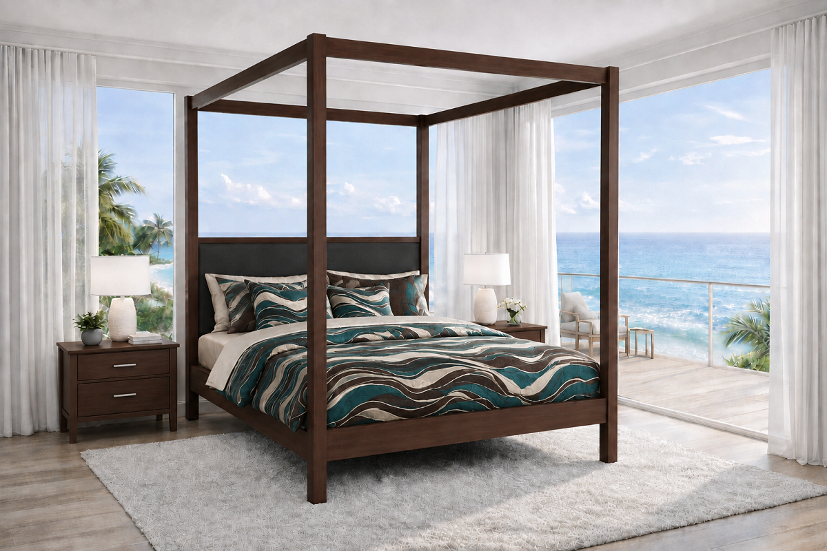 HAMPTON (AUSSIE MADE) 4 POSTER BEDROOM COLLECTION - ASSORTED COLOURS - STARTING FROM $1999