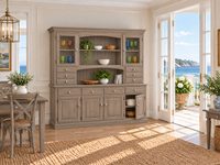 HYATT (AUSSIE MADE) 6 DOOR / 10 DRAWER BUFFET & HUTCH (DRESSER) COLLECTION - ASSORTED COLOURS - STARTING FROM $2999