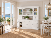 HYATT (AUSSIE MADE) 6 DOOR / 10 DRAWER BUFFET & HUTCH (DRESSER) COLLECTION - ASSORTED COLOURS - STARTING FROM $2999
