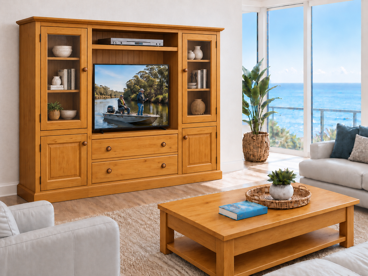 HYATT (AUSSIE MADE) 4 DOOR / 2 DRAWER TV ENTERTAINMENT UNIT COLLECTION - ASSORTED COLOURS - STARTING FROM $3499