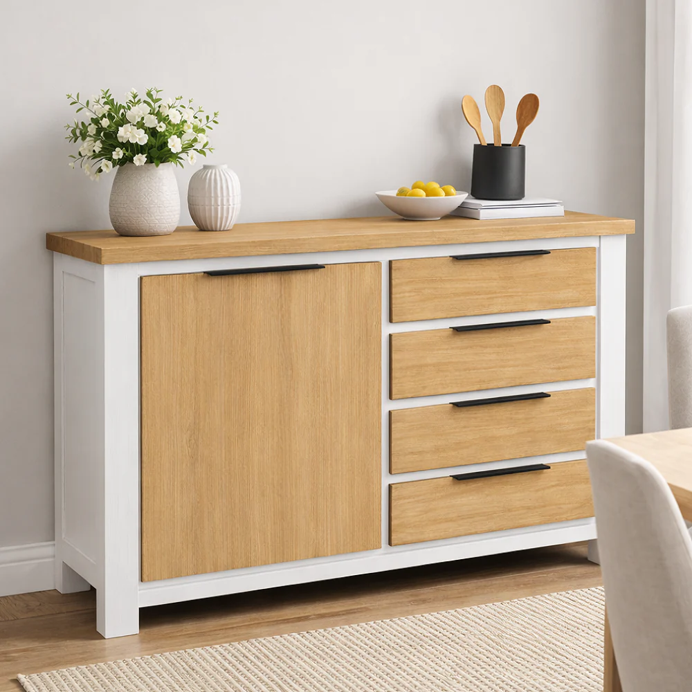 IBIZA (AUSSIE MADE) 1 DOOR / 4 DRAWER BUFFET COLLECTION - ASSORTED COLOURS - STARTING FROM $999