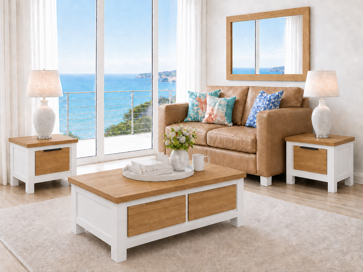 IBIZA - NORDINGTON (AUSSIE MADE) COFFEE & LAMP TABLE COLLECTION - ASSORTED COLOURS - STARTING FROM $599