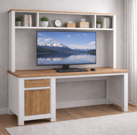 IBIZA - NORDINGTON (AUSSIE MADE) STUDY DESK AND HUTCH (REVERSIBLE) COLLECTION - ASSORTED COLOURS - STARTING FROM $1299