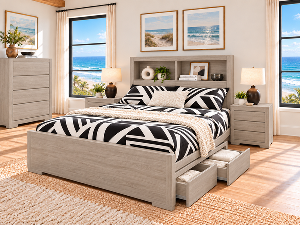 JACARANDA (AUSSIE MADE) BOOKEND BEDROOM COLLECTION - ASSORTED COLOURS - STARTING FROM $1749