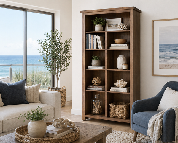 JACKIE (AUSSIE MADE) HIGHLINE STANDARD BOOKCASE COLLECTION - ASSORTED STAINED COLOURS - STARTING FROM $999