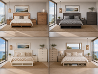 JAPANDI (AUSSIE MADE) BEDROOM COLLECTION - ASSORTED COLOURS - STARTING FROM $999