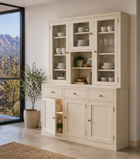 JOE (AUSSIE MADE) 5 DOOR / 3 DRAWER BUFFET & HUTCH (DRESSER) COLLECTION - ASSORTED COLOURS - STARTING FROM $1799