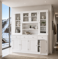 JOE (AUSSIE MADE) 8 DOOR / 4 DRAWER BUFFET & HUTCH (DRESSER) COLLECTION - ASSORTED COLOURS - STARTING FROM $2499