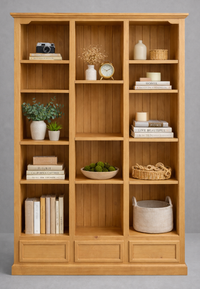 JOSEPH (AUSSIE MADE) HIGHLINE BOOKCASE WITH 2 DRAWERS COLLECTION - ASSORTED COLOURS - STARTING FROM $999