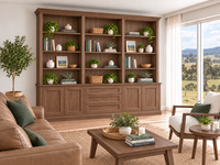 KENT (AUSSIE MADE) TRIPLE HIGHLINE 4 DOOR / 3 DRAWER BOOKCASE PIGEON PAIRED COLLECTION - ASSORTED COLOURS - STARTING FROM $2999