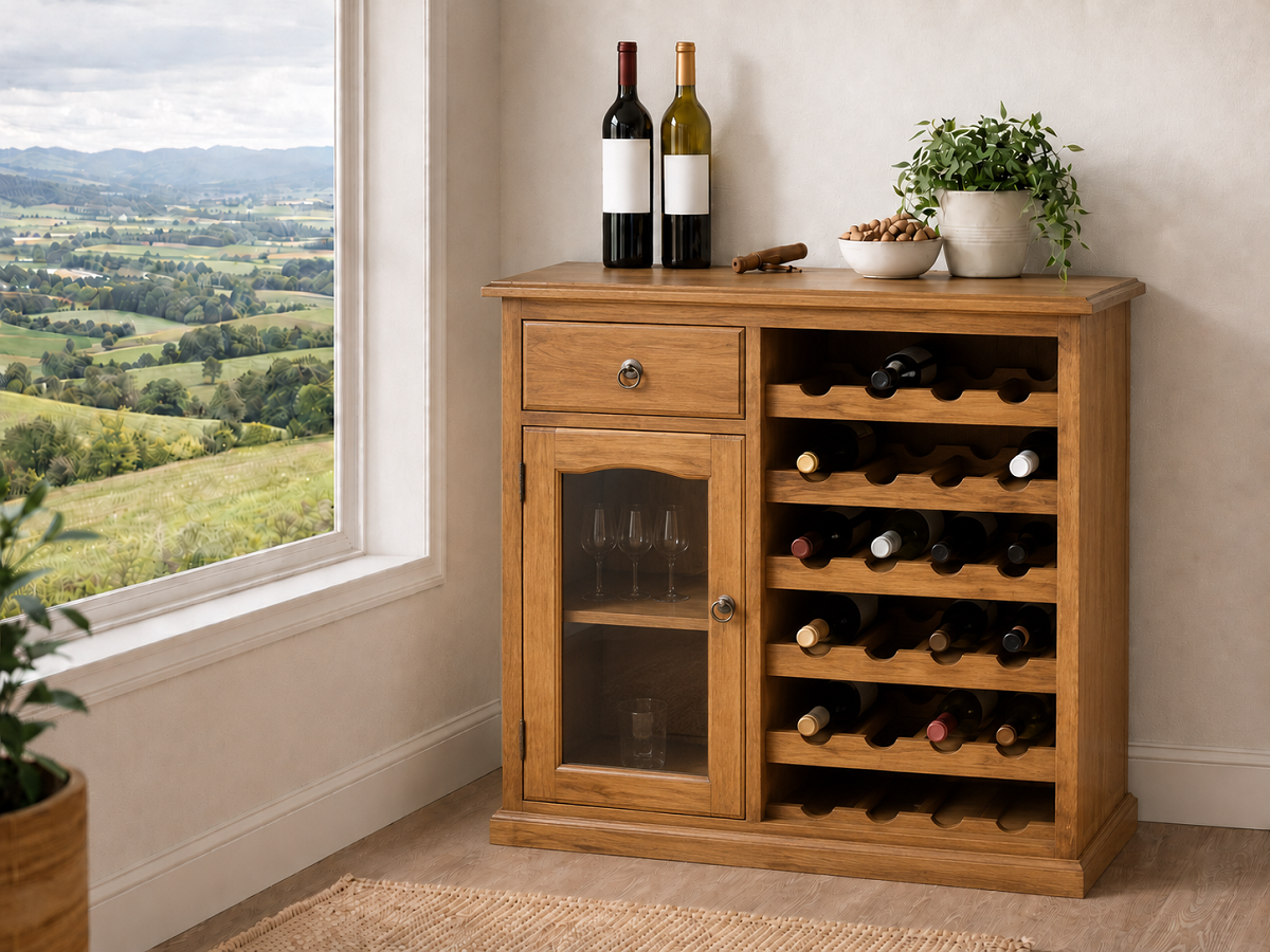 KENT WINE RACK (AUSSIE MADE) - 1 DRAWER / 1 DOOR - ASSORTED COLOURS - STARTING FROM $999