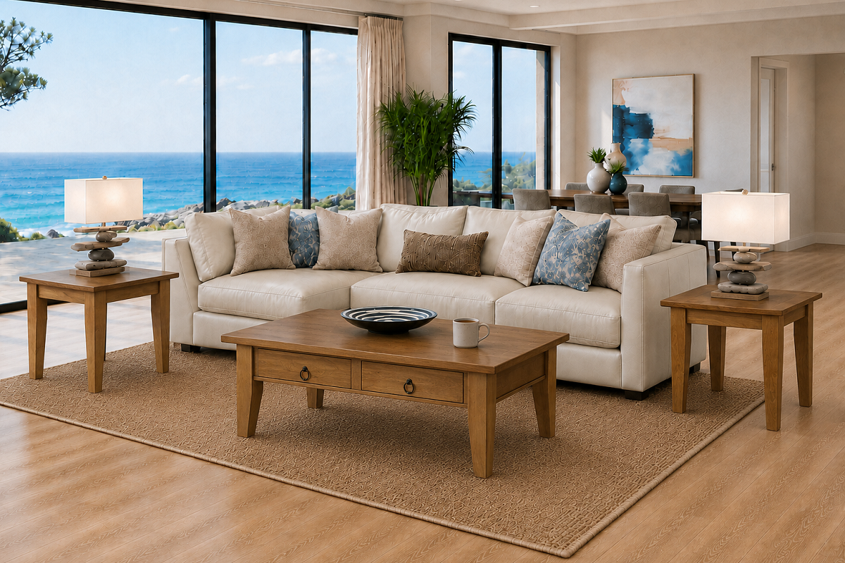 KUNSHAN (AUSSIE MADE) COFFEE & LAMP TABLE COLLECTION - ASSORTED COLOURS - STARTING FROM $599
