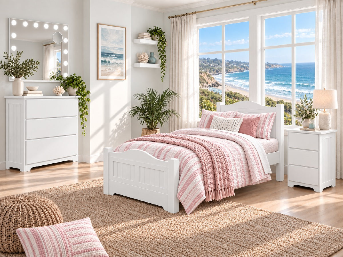 KYLIE (AUSSIE MADE) BEDROOM COLLECTION - ASSORTED COLOURS - STARTING FROM $999