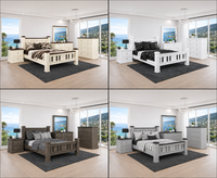 LEGIONS (HYBRID IMPORTED / AUSSIE FINISHED) BEDROOM COLLECTION - ASSORTED COLOURS - STARTING FROM $1799
