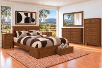 MAGNIFICENT (AUSSIE MADE) WITH FRONT STORAGE DRAWERS BEDROOM COLLECTION - ASSORTED COLOURS - STARTING FROM $1099 (Copy)