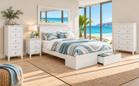 MAGNIFICENT (AUSSIE MADE) WITH FRONT STORAGE DRAWERS BEDROOM COLLECTION - ASSORTED COLOURS - STARTING FROM $1099 (Copy)