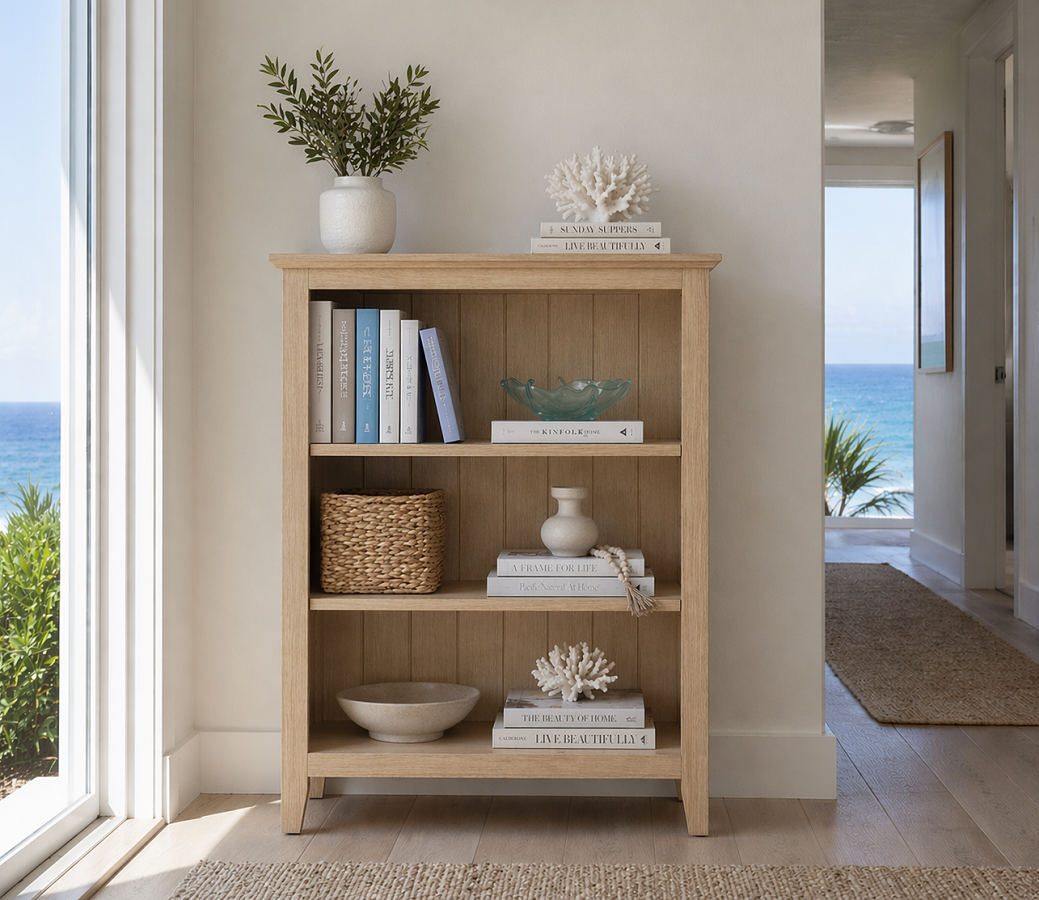 MANILLA (AUSSIE MADE) LOWLINE BOOKCASE COLLECTION - ASSORTED COLOURS - STARTING FROM $399
